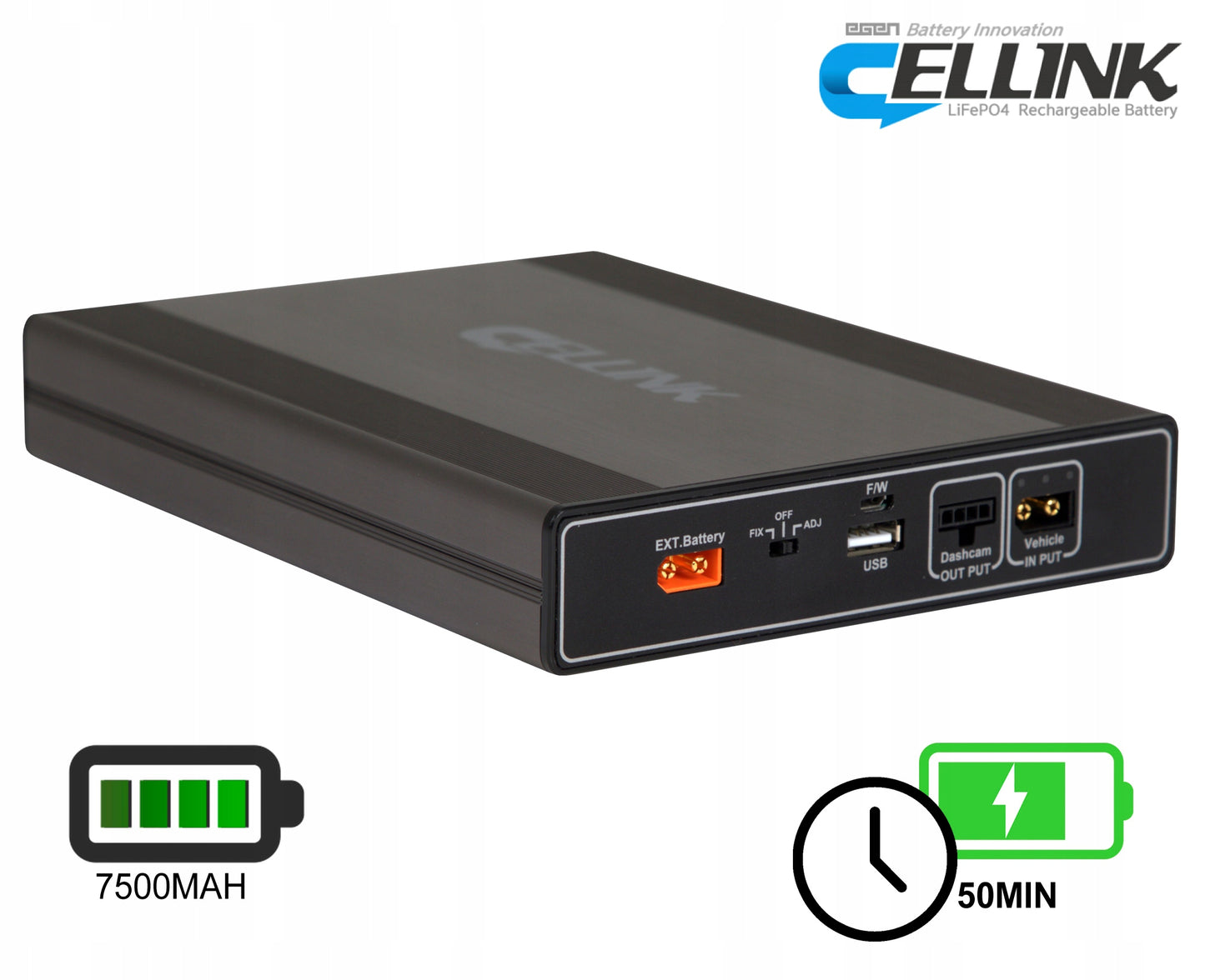 Cellink Neo 8+ High Capacity Battery for Dashcam Parking Mode 2-Year Warranty