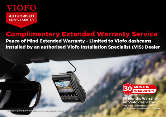 Get 30-month Warranty at a VIOFO Installation Specialist (VIS)