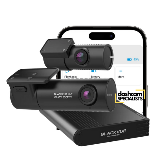 [Installed] BlackVue 590X Plus 32GB Front Rear + B-130A Battery 7500mA Installation Package