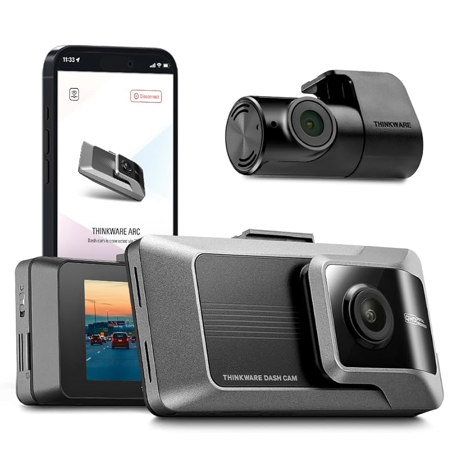 [Mega Deal] Thinkware ARC Dual 2K 32GB Front Rear Dashcam + i-Volt Mini Battery 4500mA Installation Package