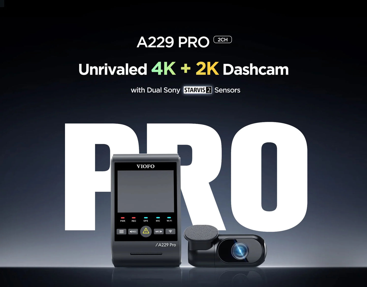 [Installed] Viofo A229 Pro 2CH 4K+2K 32GB Package