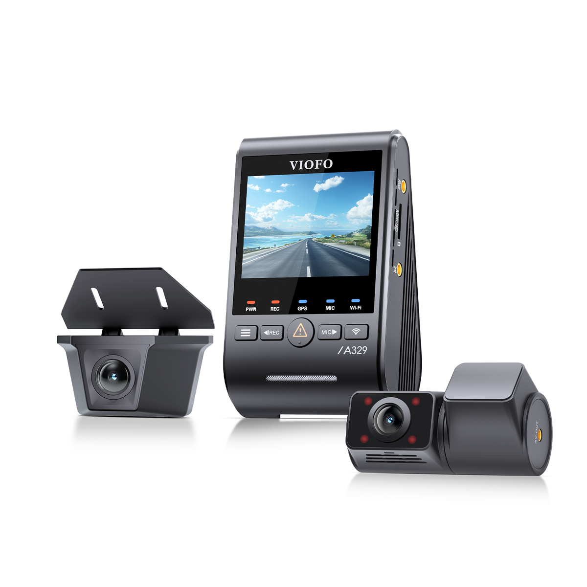 [Installed] Viofo A329SW 3CH HK6 512GB Fisheye Interior Lens 4K+2K+Exterior 2K