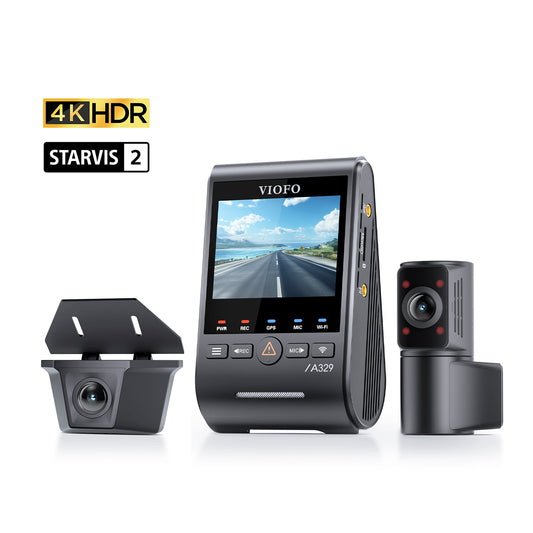 [Installed] Viofo A329SW 3CH HK6 512GB Fisheye Interior Lens 4K+2K+Exterior 2K