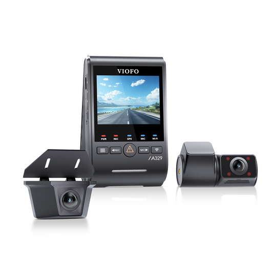 [Installed] Viofo A329SW 3CH HK6 256GB Fisheye Interior Lens 4K+2K+Exterior 2K