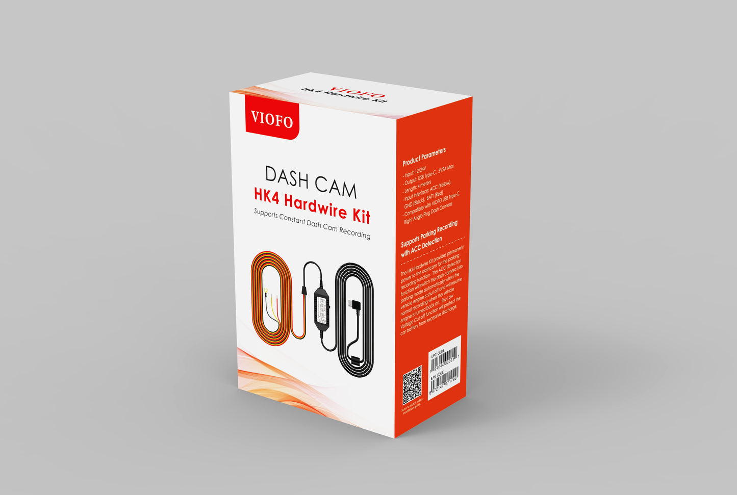 Viofo Dashcam HK4 Hardwire Parking Mode Power Cable Kit (Fits: Viofo)