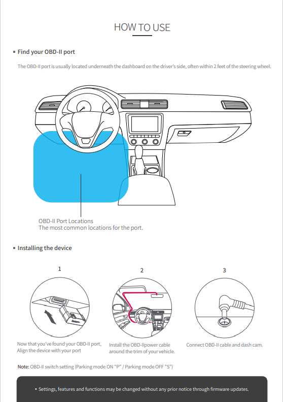 [DIY] Vugera QX8+ 2.5K 256GB 2Ch OBD-II Plug & Play Dashcam Bundle