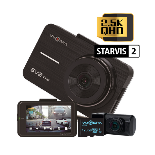 [Installed] Vugera SV2 PRO 2.5K GPS 128GB 2CH Front & Rear Dashcam