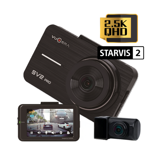 [DIY] Vugera SV2 PRO 2.5K 32GB 2CH Front & Rear Dashcam with OBD2 Plug DIY Kit