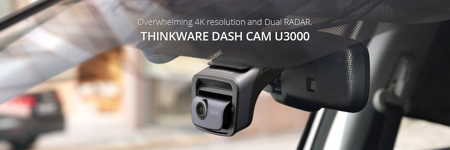 Thinkware U3000 4K QHD Dual + Dual Radar + 128GB Pro Endurance UPGRADE