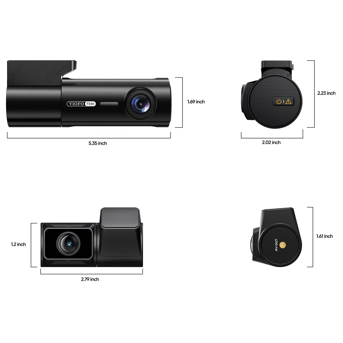 [Installed] Viofo T330 2CH 4K+2K 128GB Package